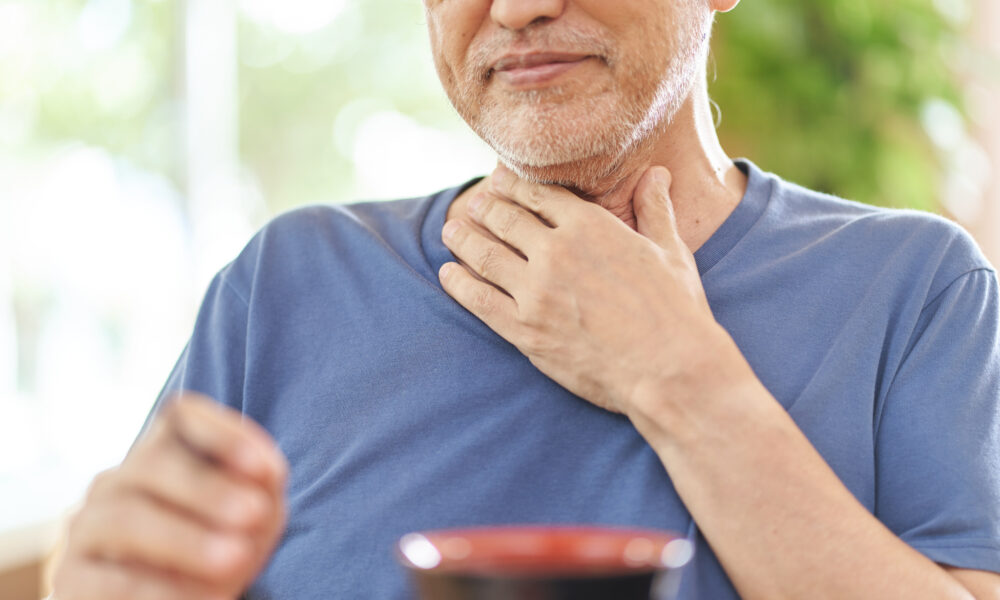 Elderly people choking/gagging